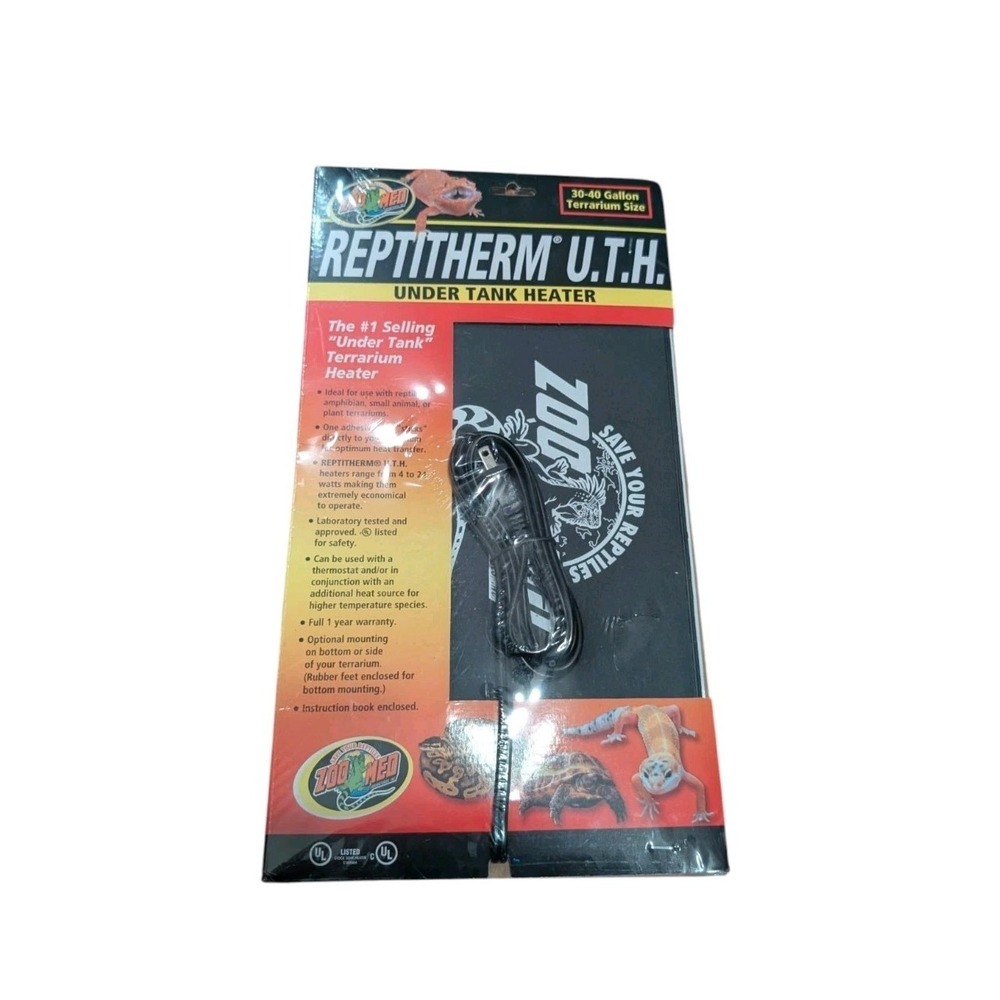 Zoo Med ReptiTherm UTH -‎ Under Tank Heater 30-40 Gallon New!